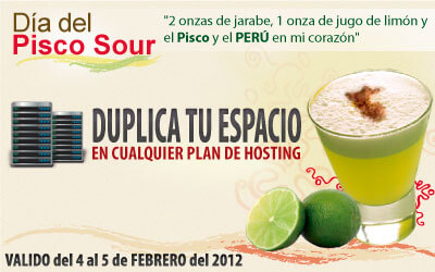 Promocion por el d�a del Pisco Sour