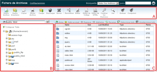 Cómo puedo utilizar el gestor de Archivos ?